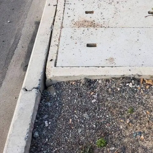 concrete over sewer line